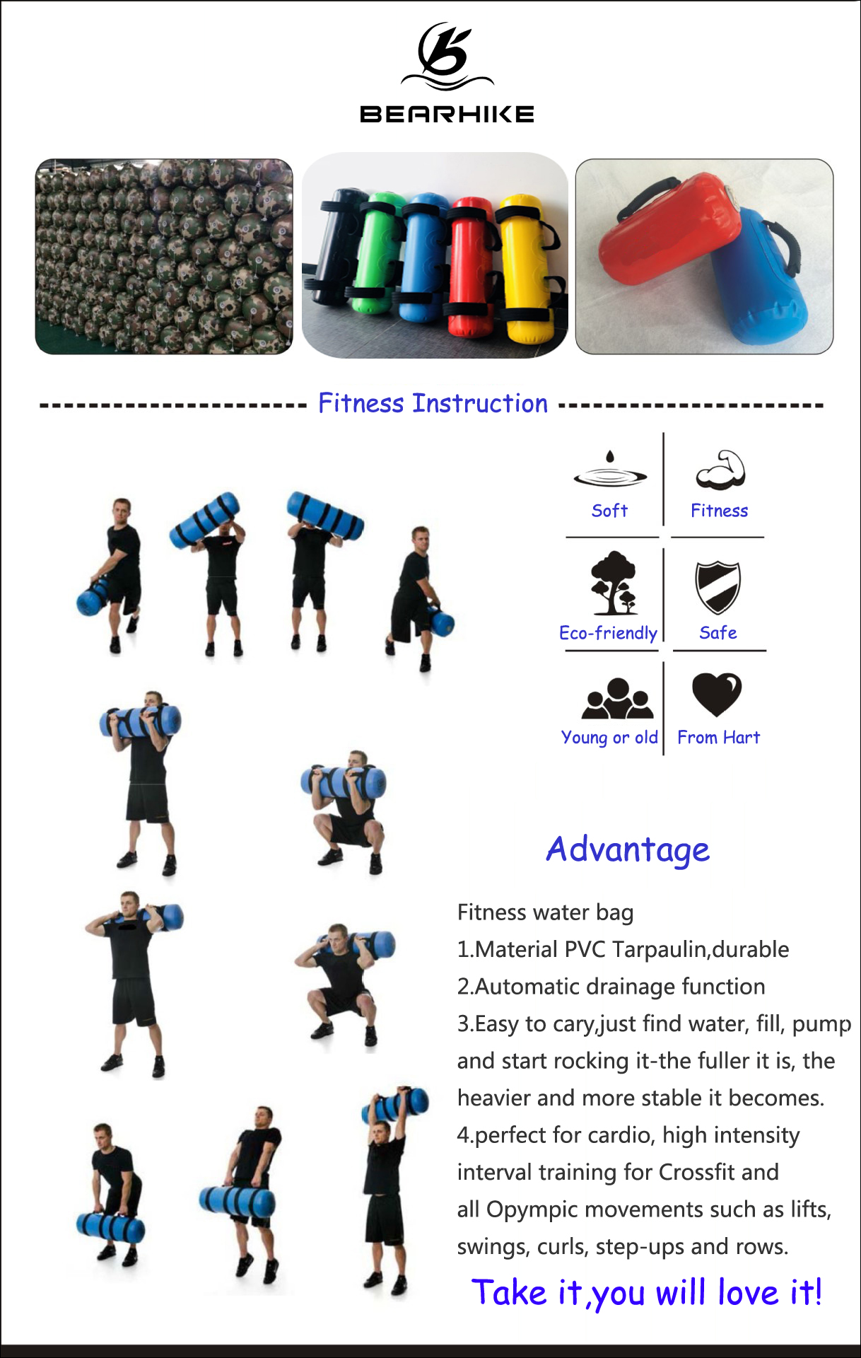 Fitness Training Water Aqua Bag